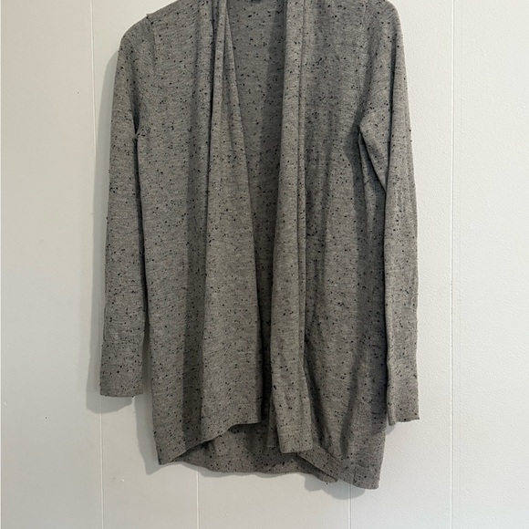 LOFT Sweaters - LOFT Gray Cardigan Sweater with Draped Front